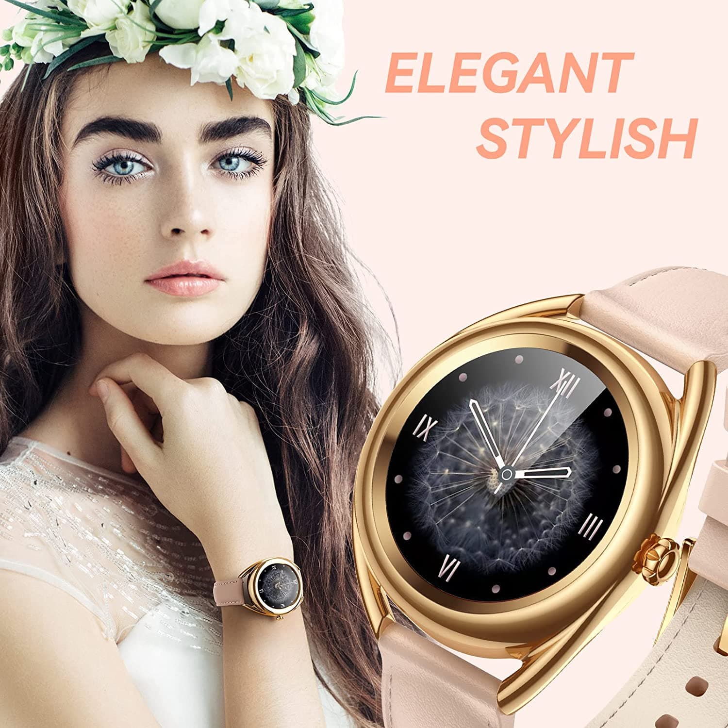 Women Fashion Smart Watch for Health and Sports Tracking With 2 Watch Straps PSLD1.