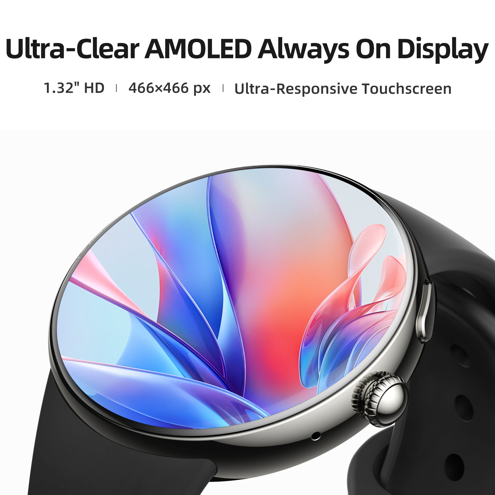 Parsonver Smart Watch for Women, 43mm AMOLED Always-On Display, Answer/Make Calls & Chat AI, 2 Quick-Release Bands, Fitness Watch with Heart Rate/Sleep Monitor, Built-In 120+ Sports, Champagne Gold